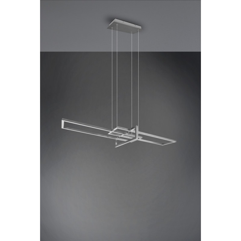 Trio Lampa wisząca LED nowoczesna SALINAS 320310307 srebrny i odcienie srebra