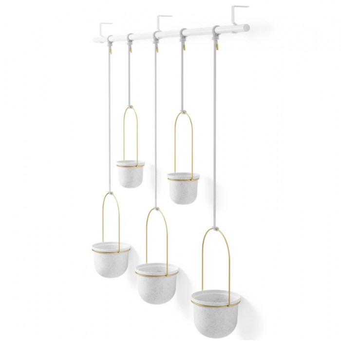 UMBRA donica wisząca TRIFLORA 5 LARGE biała /...