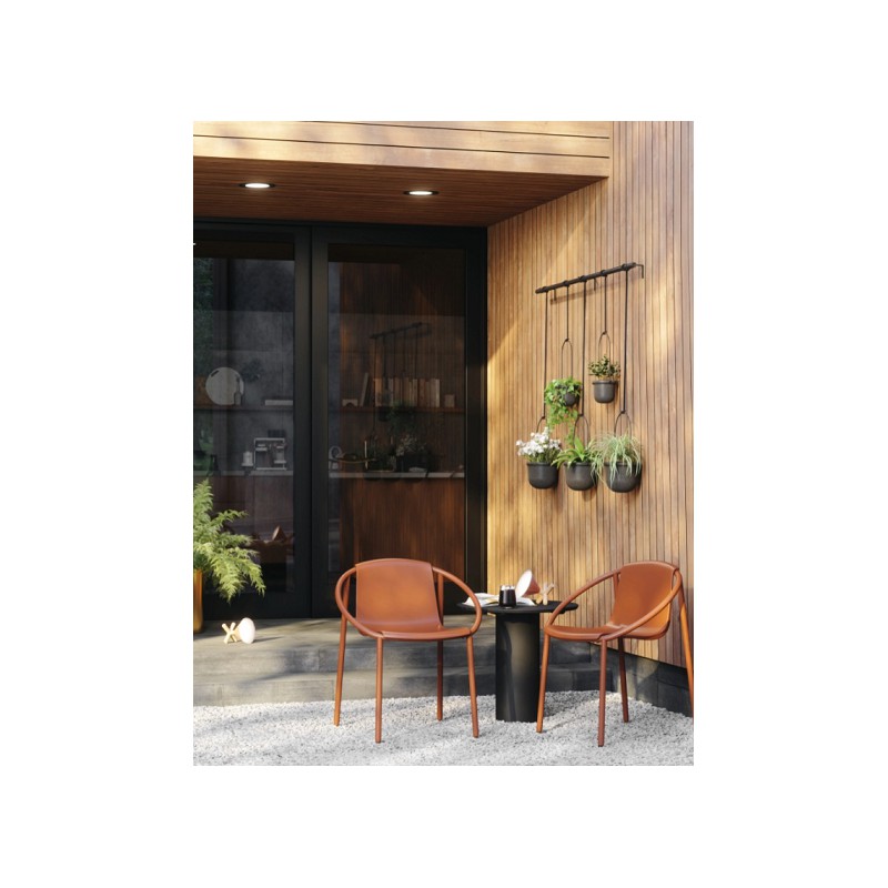 UMBRA donica wisząca TRIFLORA 5 LARGE biała / mosiądz