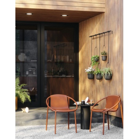 UMBRA donica wisząca TRIFLORA 5 LARGE biała / mosiądz