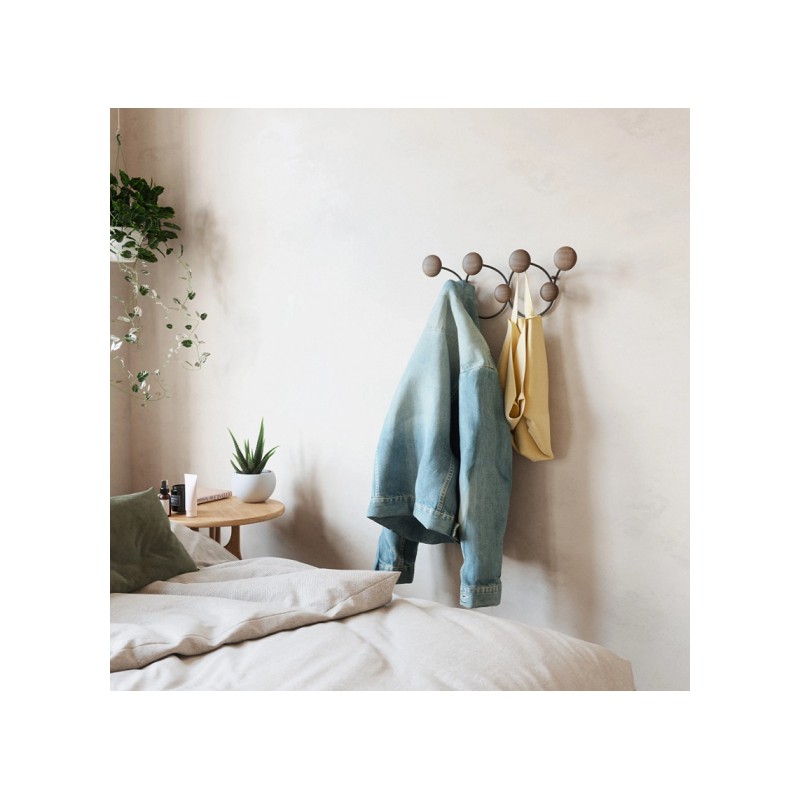 UMBRA haczyk na ubrania DOTSY 7  czarny orzech