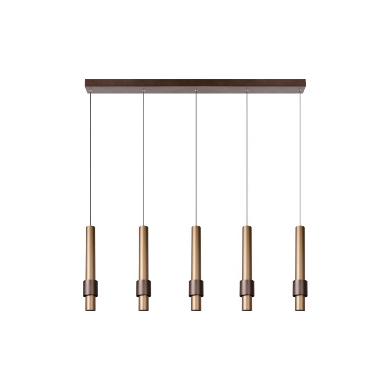 Lucide Lampa wisząca LED nowoczesna MARGARY 24402/30/96 brązowy i odzienie brązu, złoty i odcienie złota