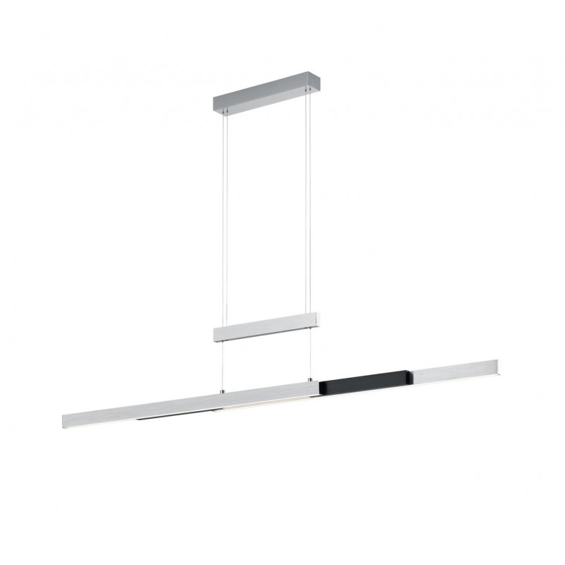 Trio Lampa wisząca LED nowoczesna TRAJAN 375310505 szary i odcienie szarości