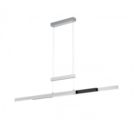 Trio Lampa wisząca LED nowoczesna TRAJAN 375310505 szary i odcienie szarości