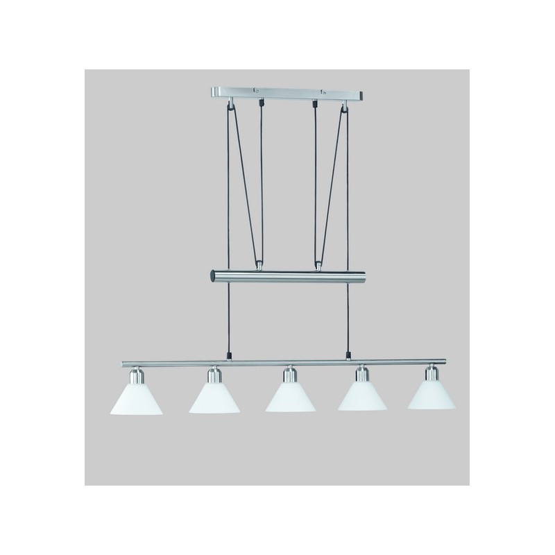 Trio Lampa wisząca nowoczesna STAMINA 3751051-07 srebrny i odcienie srebra