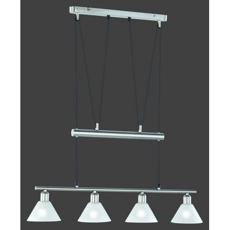 Trio Lampa wisząca nowoczesna STAMINA 3751041-07 srebrny i odcienie srebra