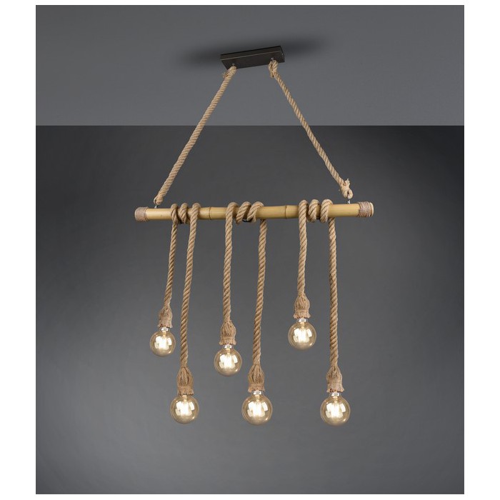 RL Lampa wisząca nowoczesna WILMA R30130626 brązowy i odcienie brązu