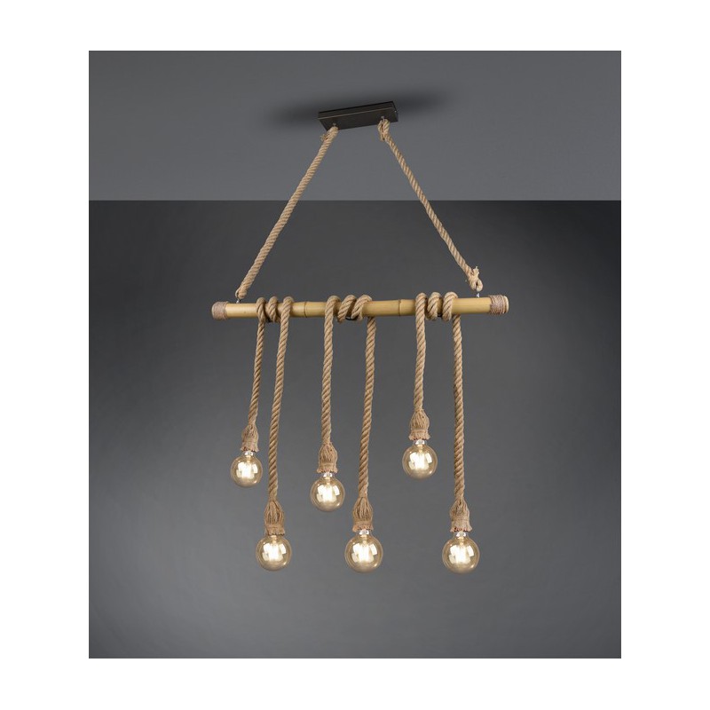 RL Lampa wisząca nowoczesna WILMA R30130626 brązowy i odcienie brązu