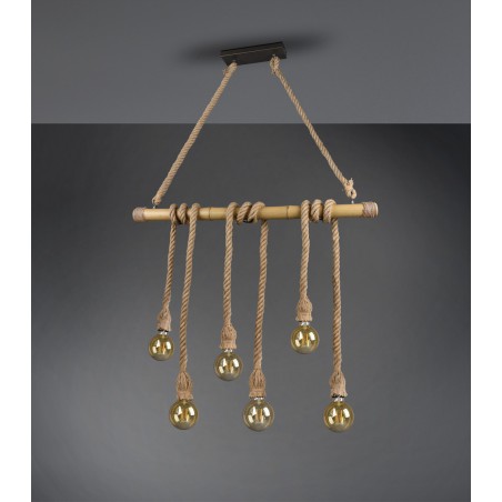 RL Lampa wisząca nowoczesna WILMA R30130626 brązowy i odcienie brązu