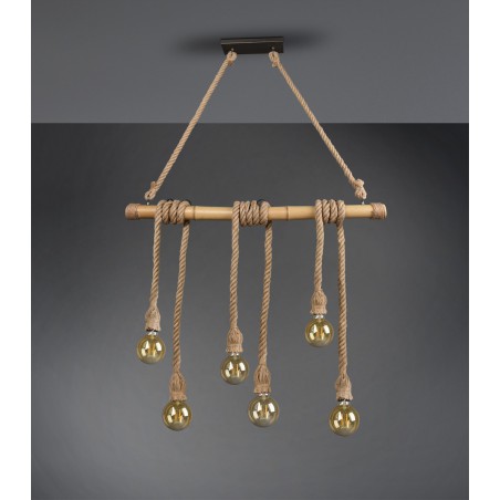 RL Lampa wisząca nowoczesna WILMA R30130626 brązowy i odcienie brązu