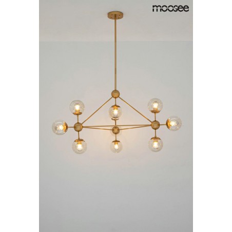 MOOSEE lampa wisząca ASTRIFERO 10 złota / bursztynowa