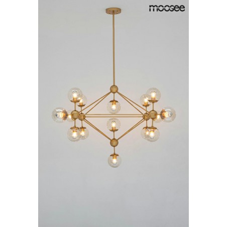 MOOSEE lampa wisząca ASTRIFERO 15 złota / bursztynowa