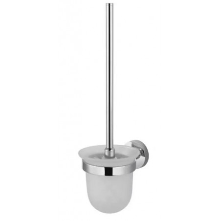 Stella Classic Szczotka WC wisząca / szkło matowe chrom