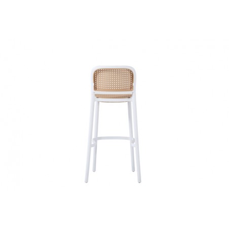 Krzesło barowe WICKY białe