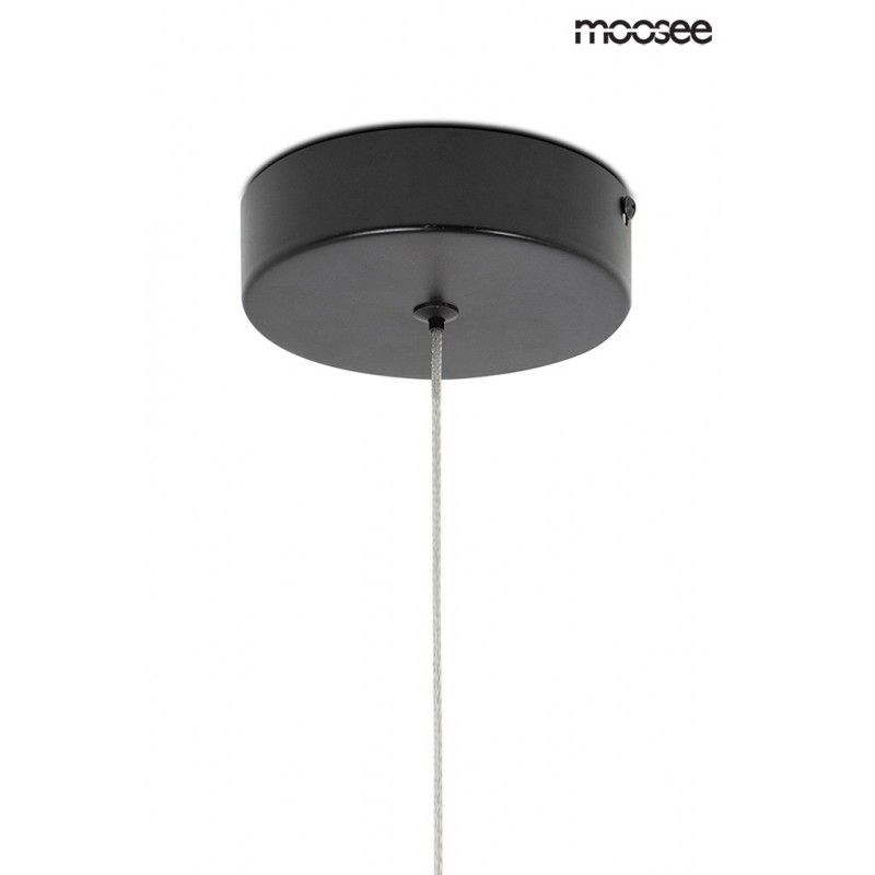 MOOSEE lampa wisząca LAVA czarna / bursztynowa