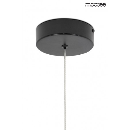 MOOSEE lampa wisząca LAVA czarna / bursztynowa