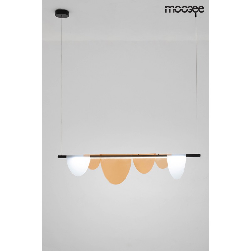 MOOSEE lampa wisząca LAVA czarna / bursztynowa