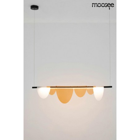 MOOSEE lampa wisząca LAVA czarna / bursztynowa