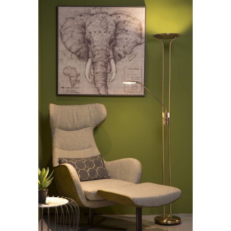 Lucide Lampa podłogowa CHAMPION-LED 19792/24/03 brązowy i odcienie brązu