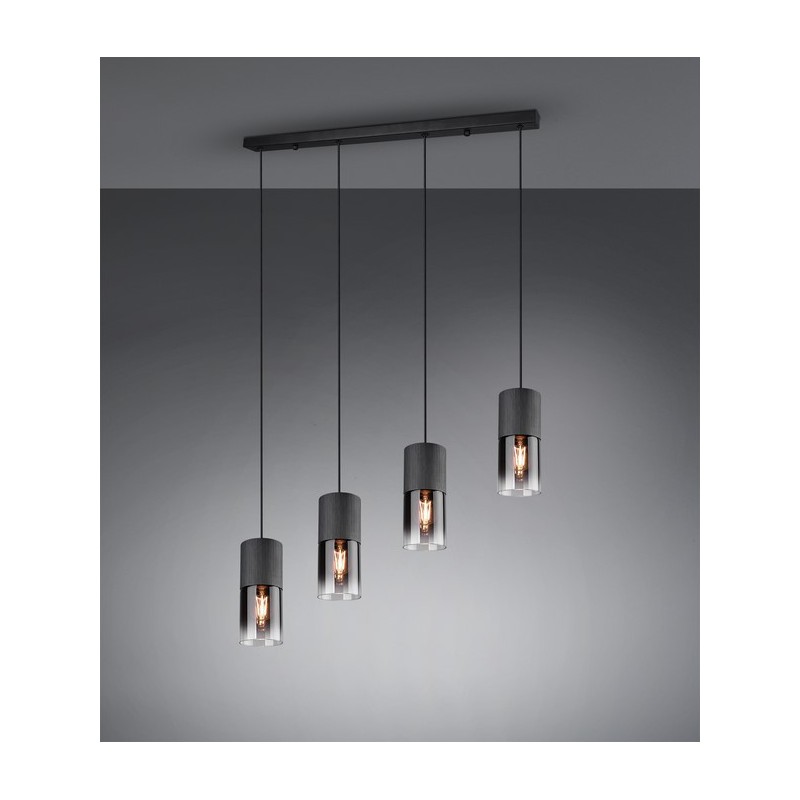 Trio Lampa wisząca nowoczesna ROBIN 310600432 czarny