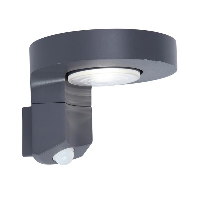 Lutec Lampa zewnętrzna ścienna DISO 6906702335 szary i odcienie szarości