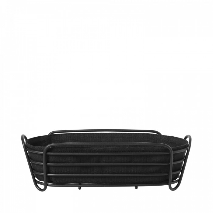 Blomus KOSZYK NA PIECZYWO OVAL CZARNO/CZARNY