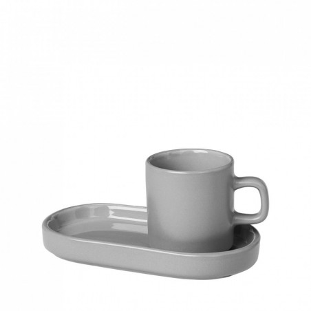 Blomus ZESTAW DO ESPRESSO 4 PCS, MIRAGE GREY