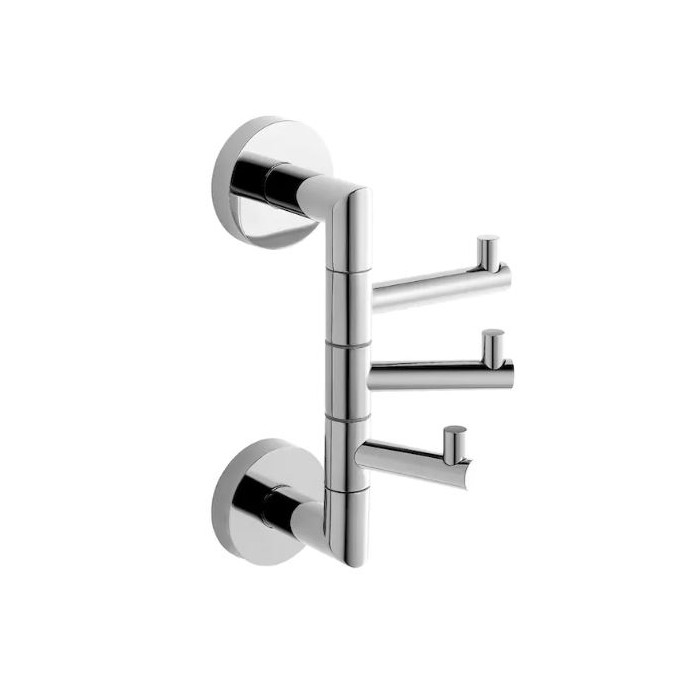 Stella Classic Wieszak potrójny ruchomy chrom