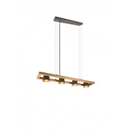 Trio Lampa wisząca nowoczesna BELL 301900467 srebrny i odcienie srebra