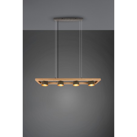 Trio Lampa wisząca nowoczesna BELL 301900467 srebrny i odcienie srebra