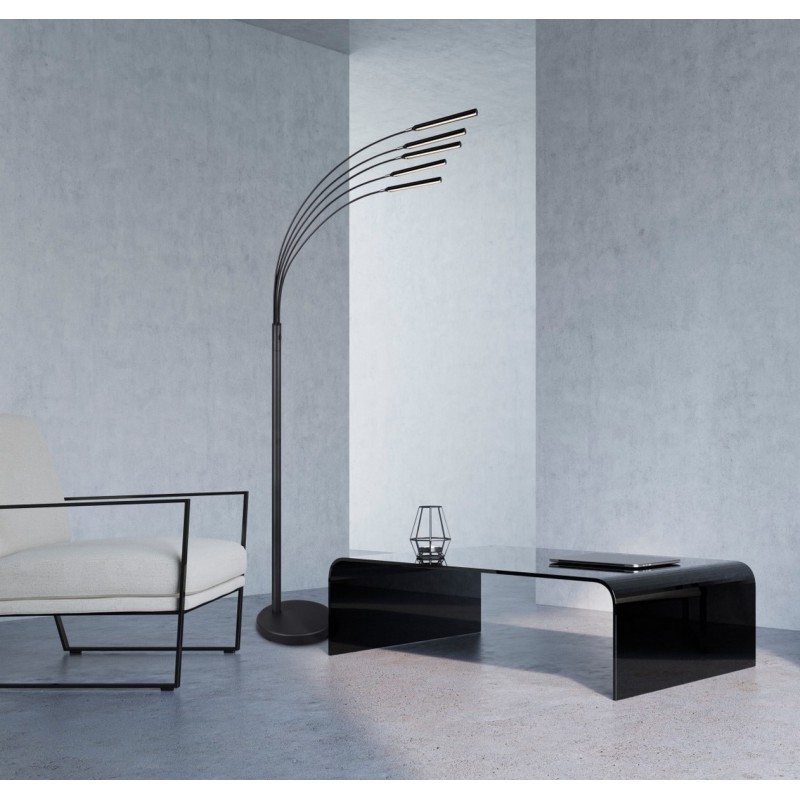 RL Lampa podłogowa REED R41031532 czarny