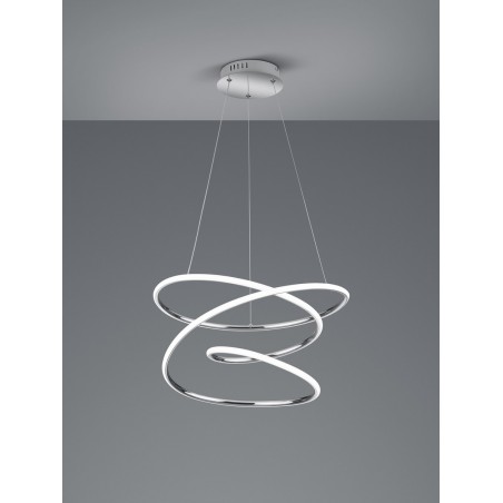 RL Lampa wisząca LED nowoczesna BOLOGNA R37051106 srebrny i odcienie srebra