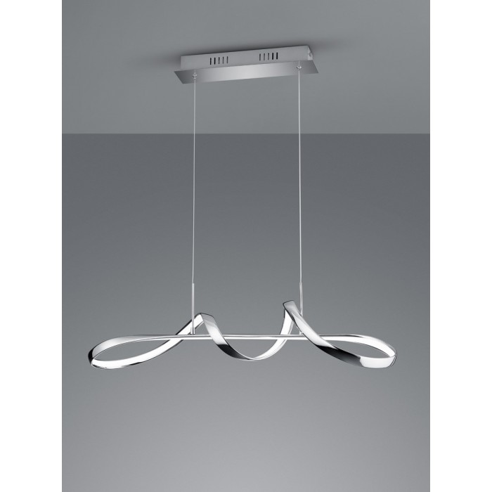 RL Lampa wisząca LED nowoczesna PERUGIA R37091106 srebrny i odcienie srebra