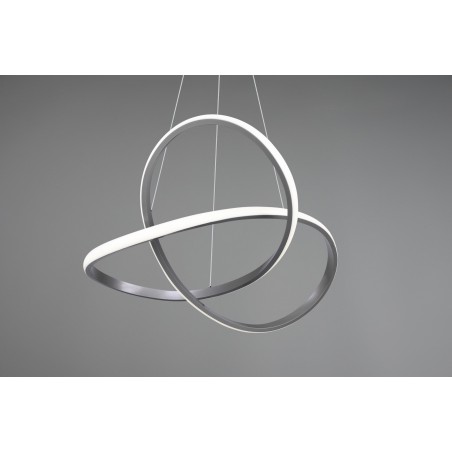 RL Lampa wisząca LED nowoczesna COURSE R32051407 srebrny i odcienie srebra
