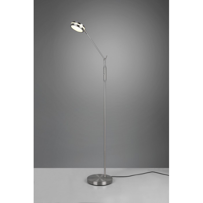 Trio Lampa podłogowa FRANKLIN 426510107 srebrny i odcienie srebra