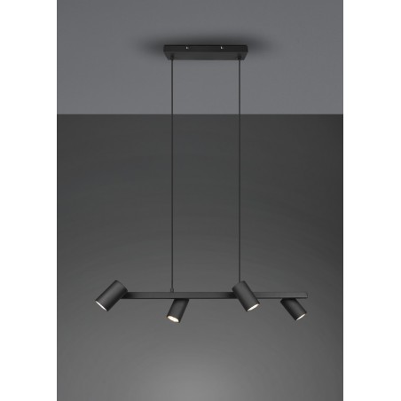 Trio Lampa wisząca nowoczesna MARLEY 302400432 czarny