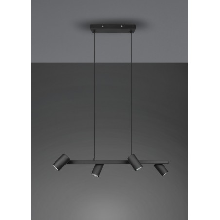 Trio Lampa wisząca nowoczesna MARLEY 302400432 czarny