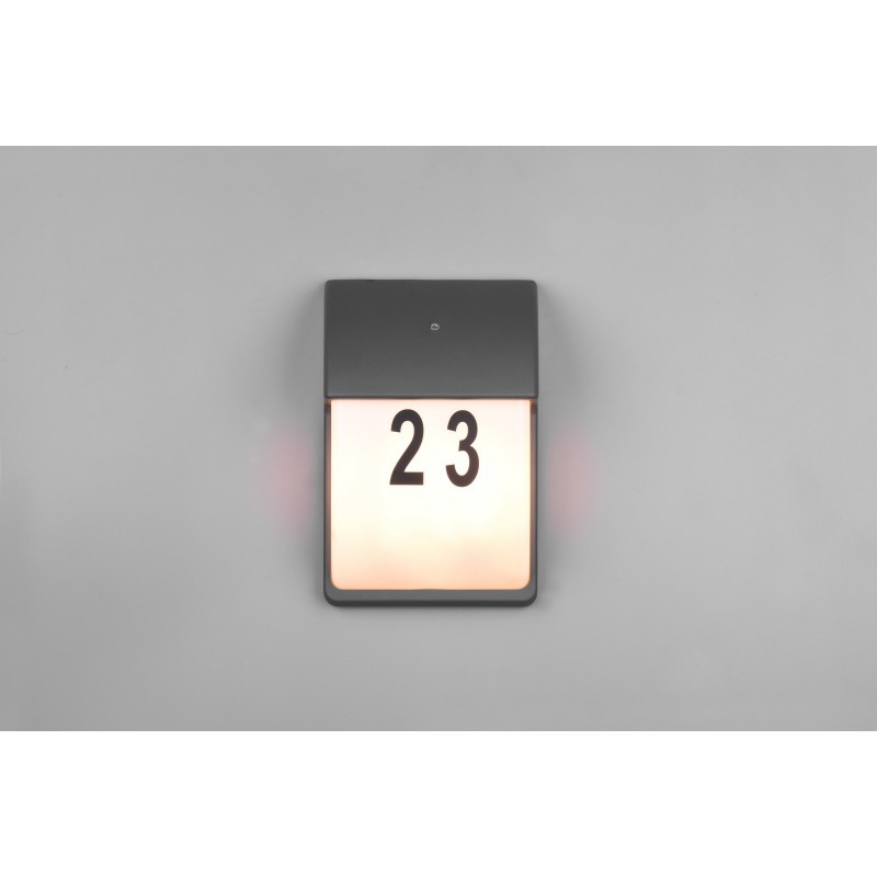 Trio Lampa zewnętrzna ścienna MERSEY 212160242 antracyt