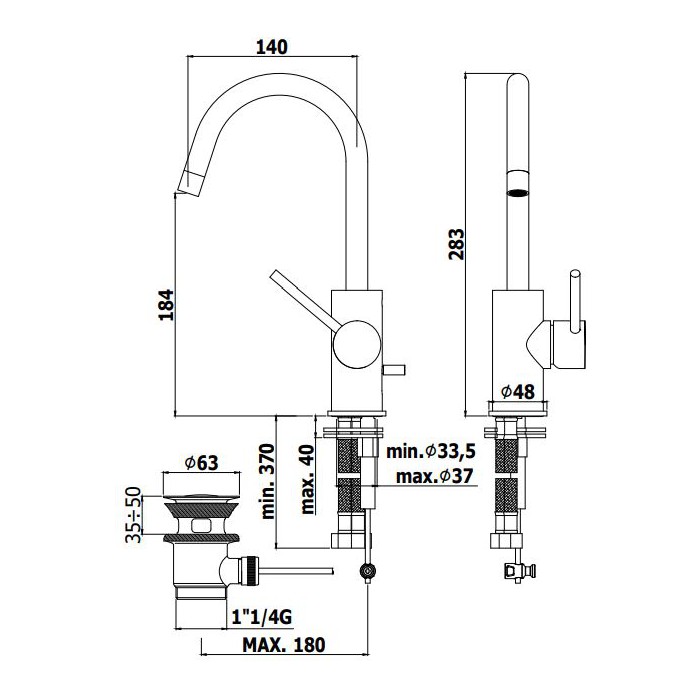 Paffoni Light Kompletna Bateria umywalkowa...