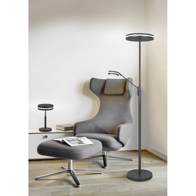 Trio Lampa podłogowa FRANKLIN 426510242 antracyt