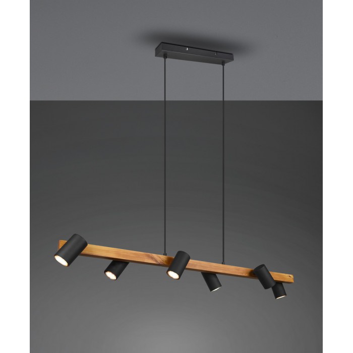 Trio Lampa wisząca nowoczesna MARLEY 312490632 czarny