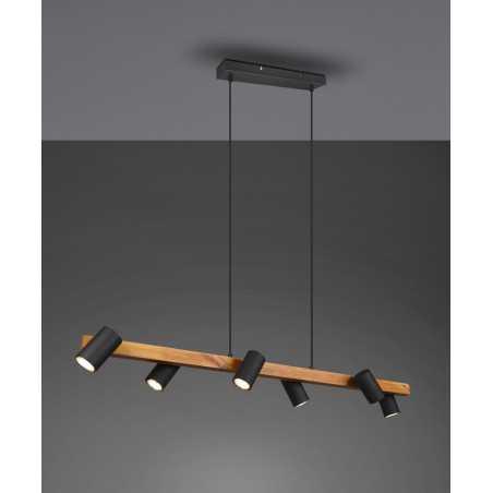 Trio Lampa wisząca nowoczesna MARLEY 312490632 czarny