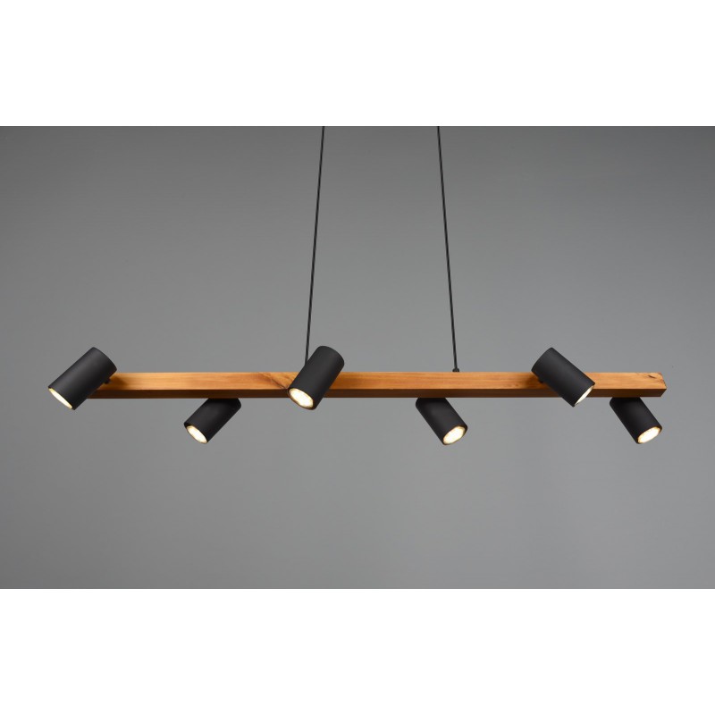 Trio Lampa wisząca nowoczesna MARLEY 312490632 czarny