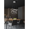 RL Lampa wisząca LED nowoczesna BOLOGNA R37051106 srebrny i odcienie srebra