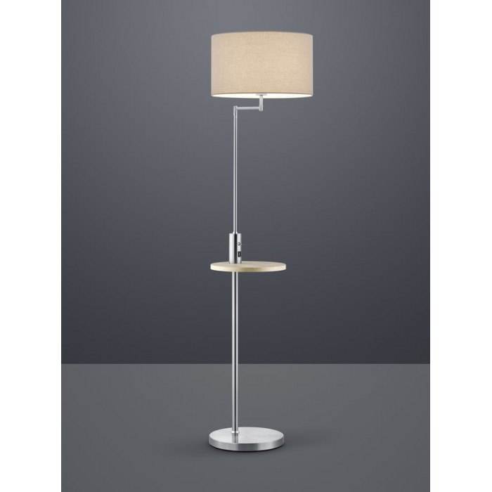 Trio Lampa podłogowa CLAAS 400400107 srebrny i odcienie srebra, szary i odcienie szarości