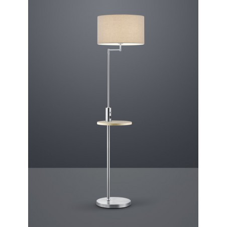 Trio Lampa podłogowa CLAAS 400400107 srebrny i odcienie srebra, szary i odcienie szarości