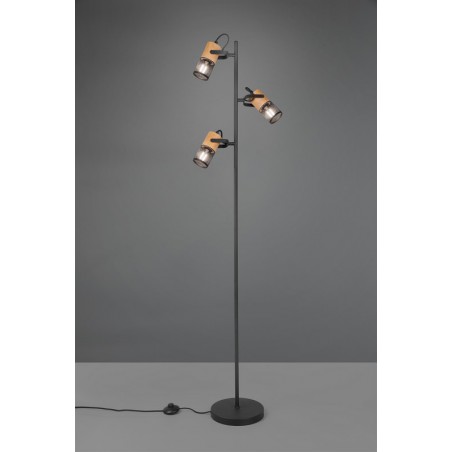 Trio Lampa podłogowa TOSH 404300332 czarny