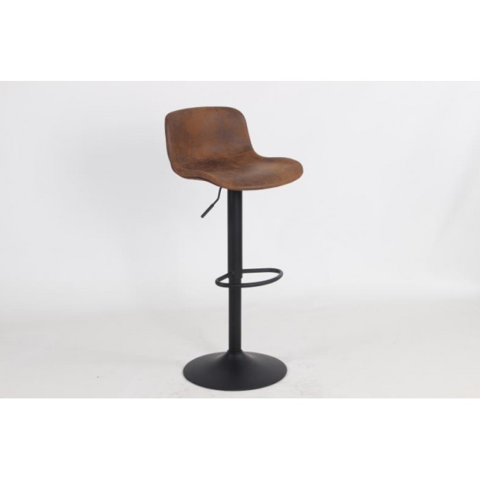 Krzesło barowe STOR PU regulowane  brązowe