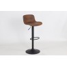 Krzesło barowe STOR PU regulowane brązowe