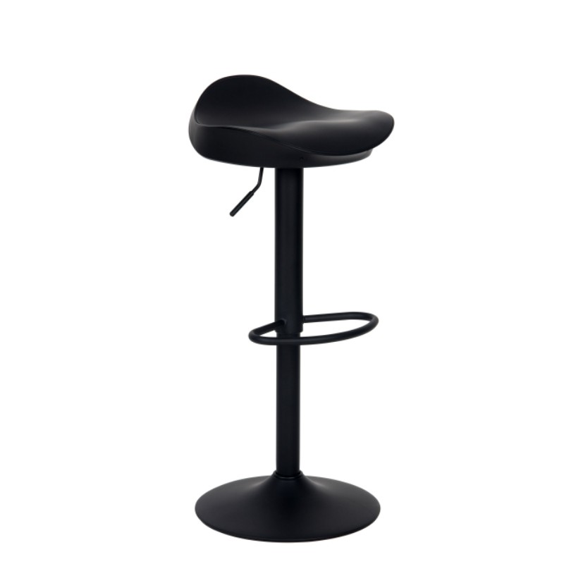 Krzesło barowe FLINT regulowane czarne